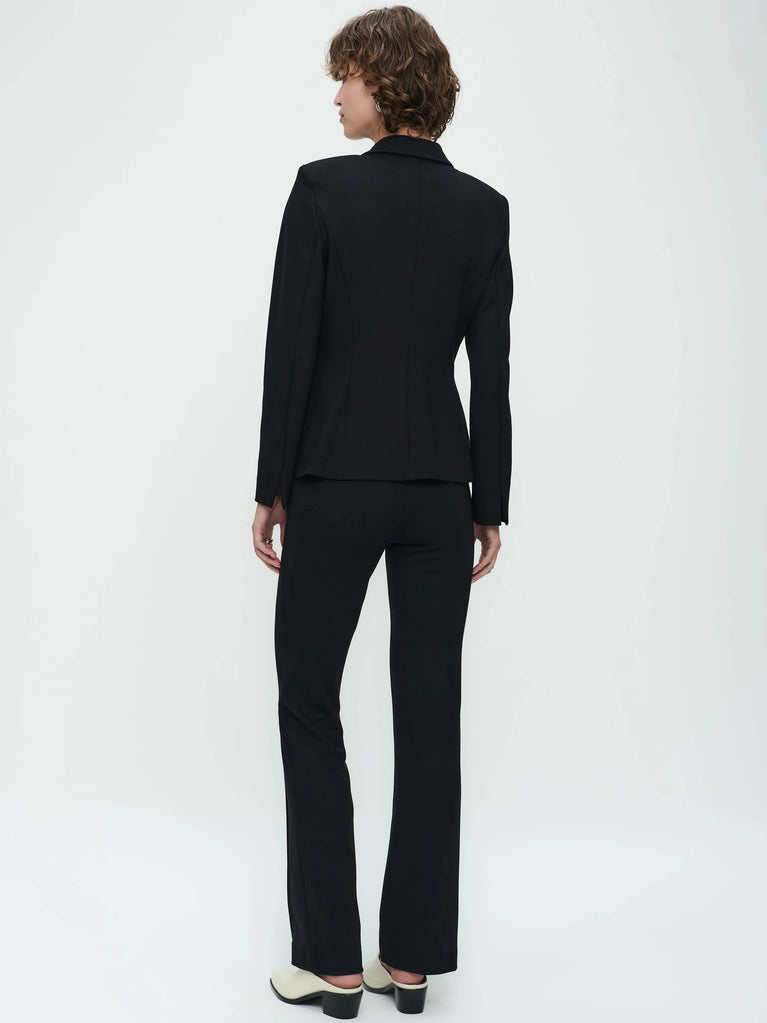 Jane Lushka Tom Terry Jersey Blazer Old Black