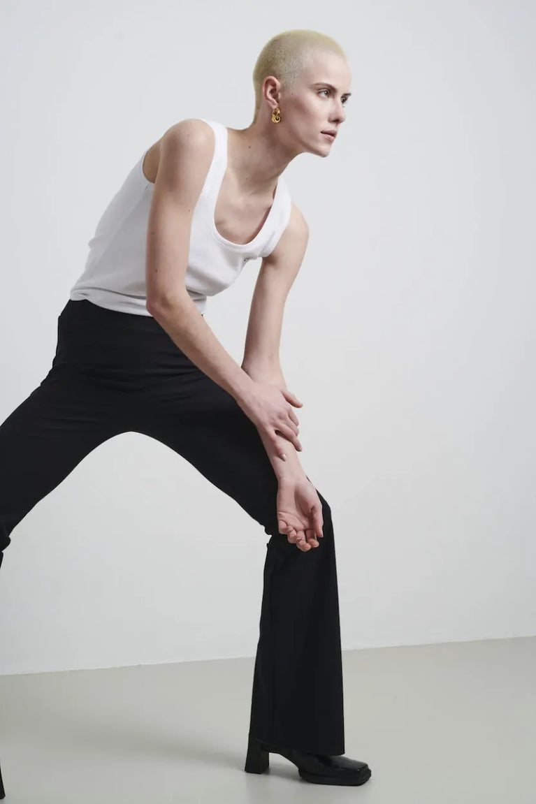 Jane Lushka Top Rips Easy Wear Organic Cotton Ecru