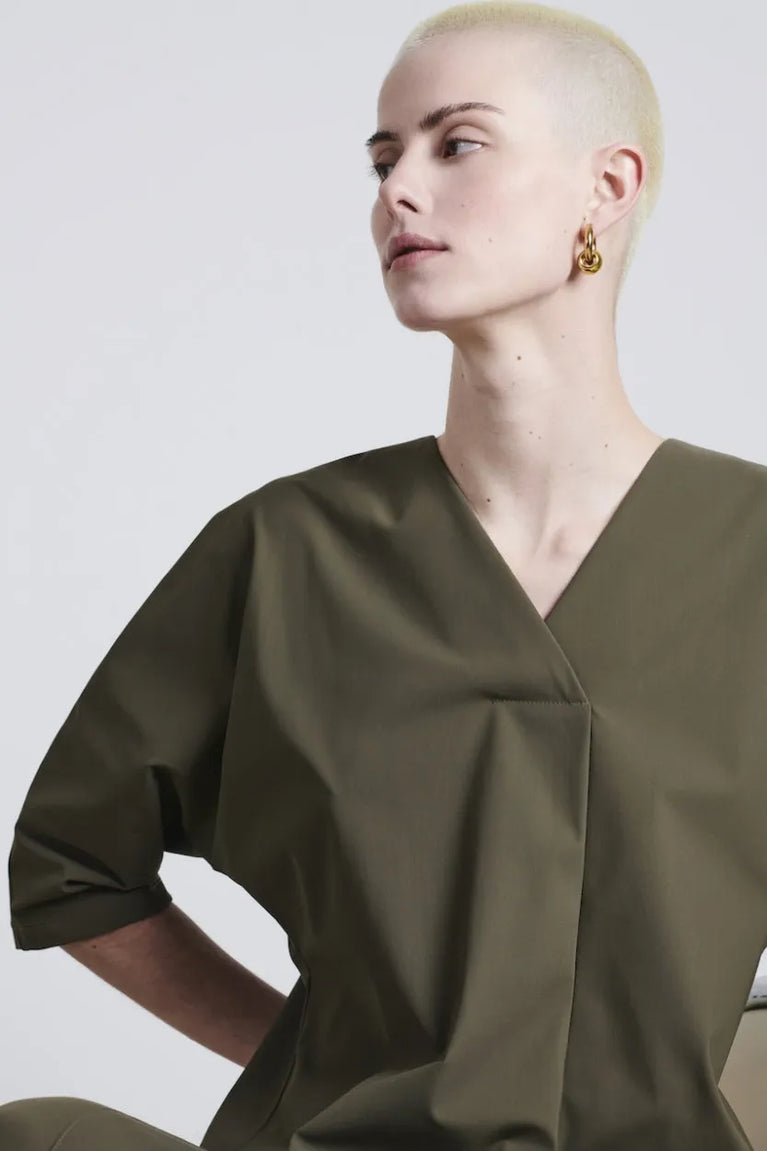 Jane Lushka Top Veda Technical Jersey Army