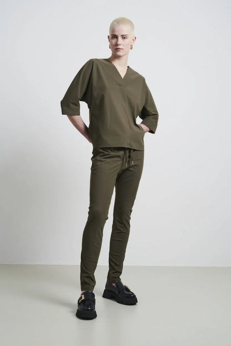 jane lushka Top Veda Technical Jersey Army