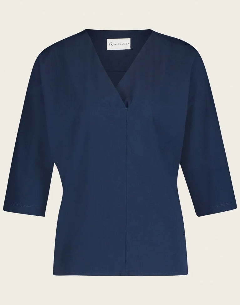 Jane Lushka Top Veda Technical Jersey Blue