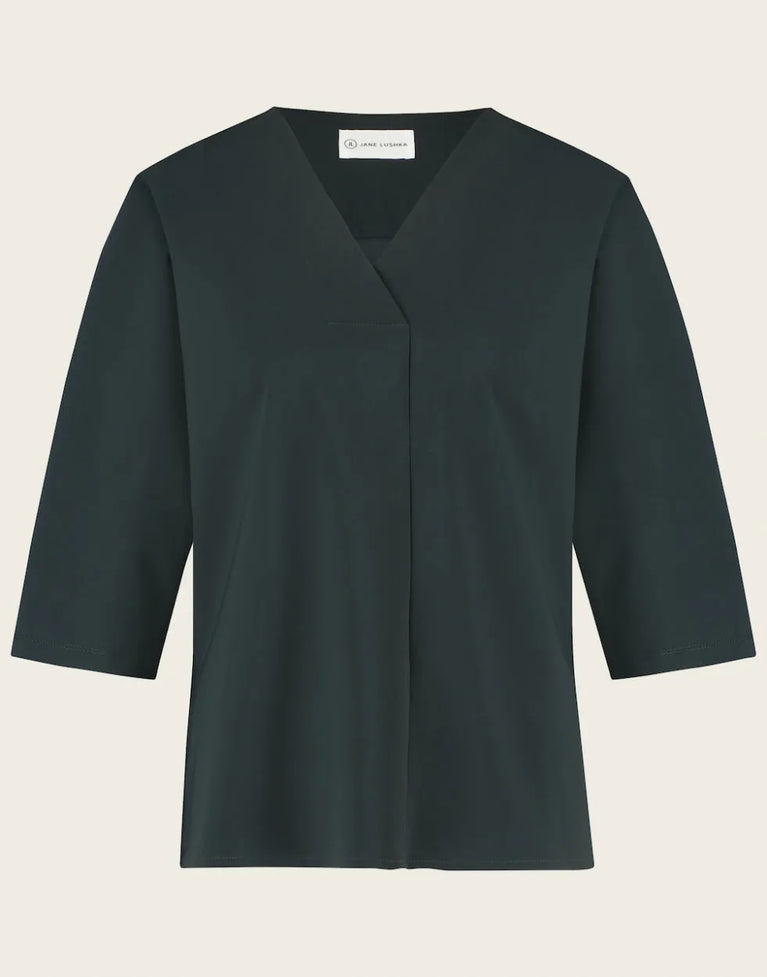 Jane Lushka Top Veda Technical Jersey Grigio Notte