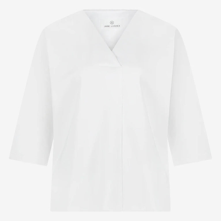 jane lushka Top Veda Technical Jersey White