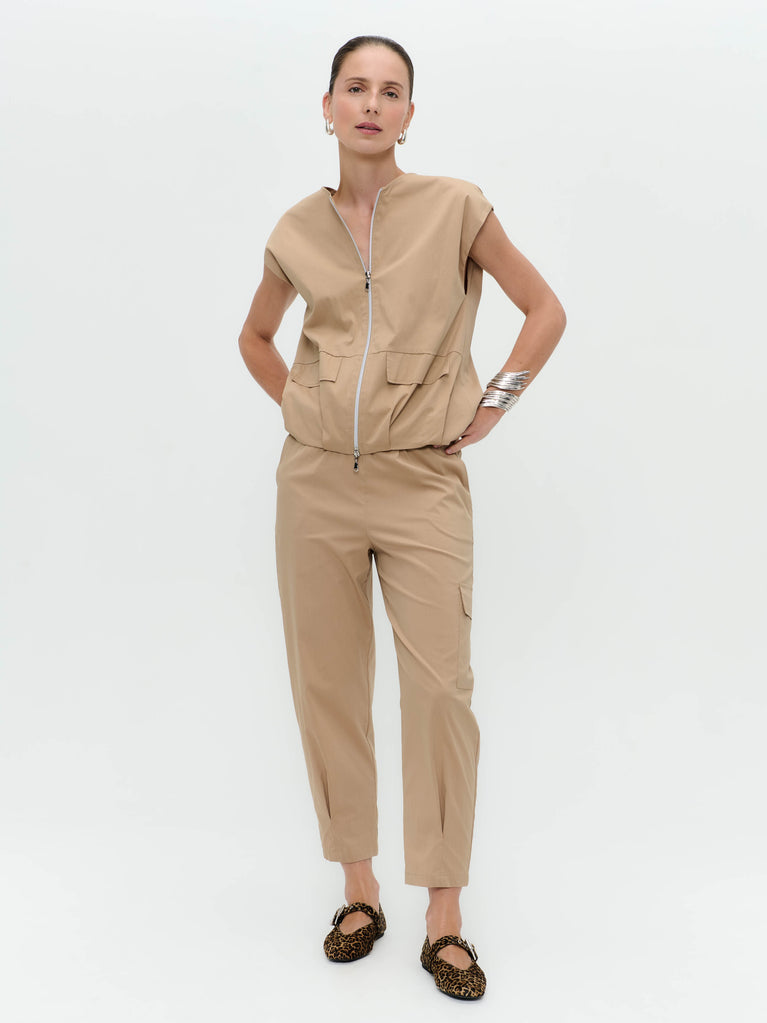 jane lushka Ubino cotton poplin pants Beige