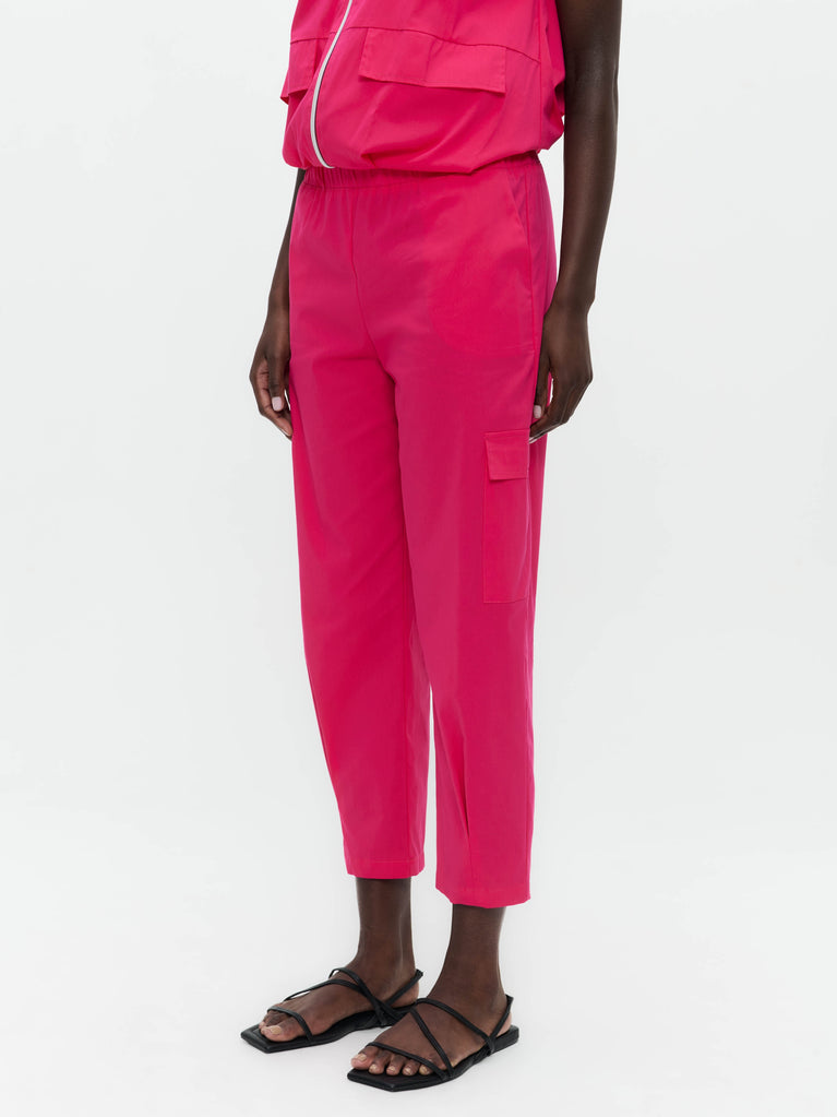 Jane Lushka Ubino Cotton Poplin Pants Fuxia