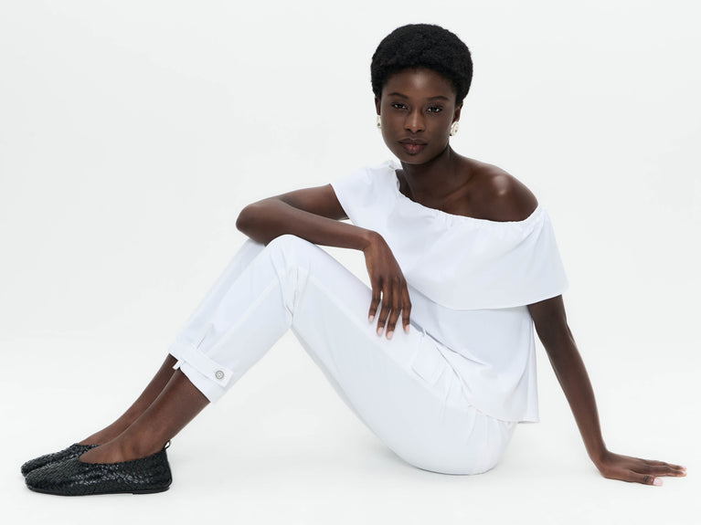 Jane Lushka Vera Pants Technical Jersey White