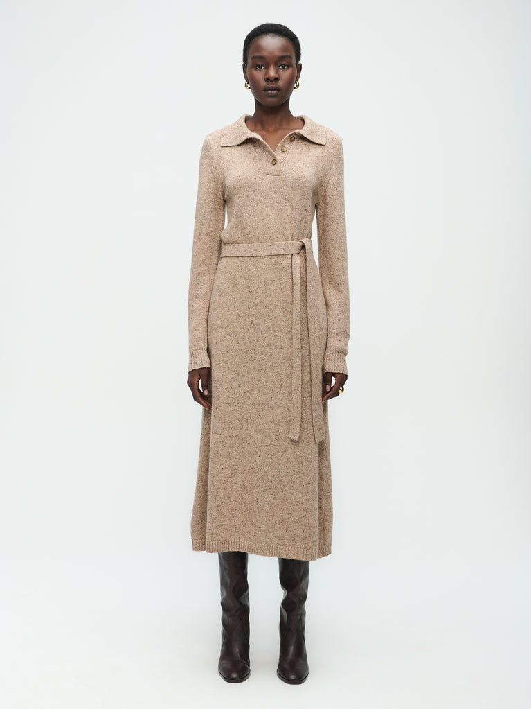 jane lushka Wesley Dress Beige