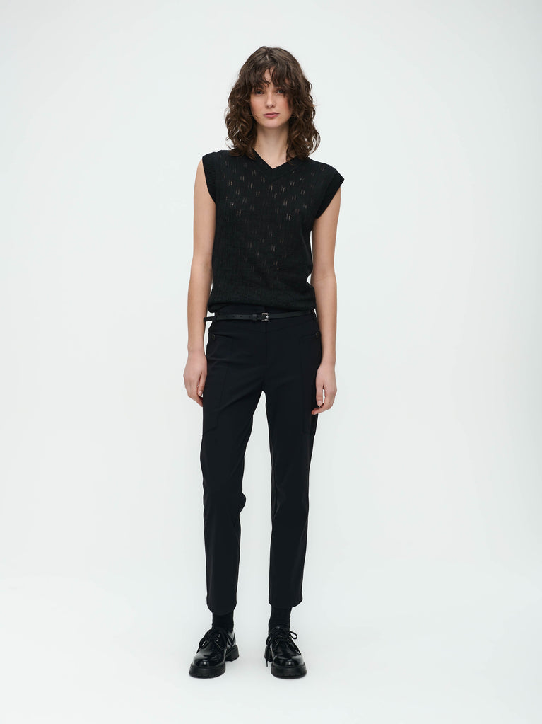 jane lushka Wexford Holes Vest Black