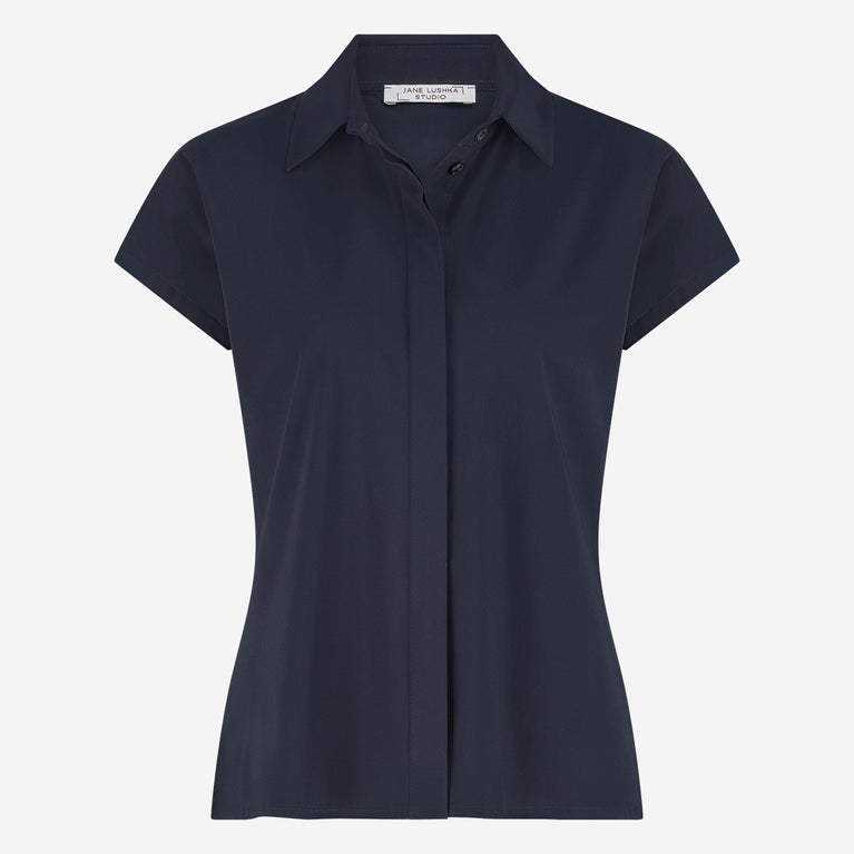 jane lushka Wilma blouse technical jersey Blue