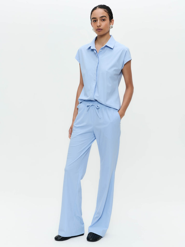 jane lushka Wilma blouse technical jersey Mid Blue