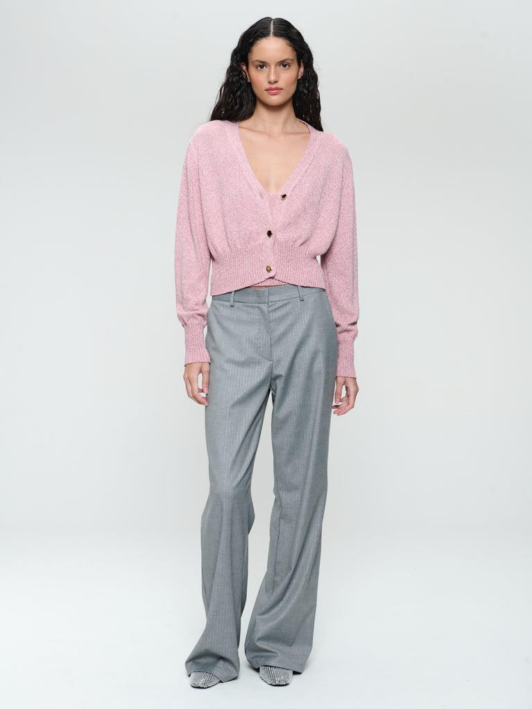 jane lushka Yvette shiny line viscose pants Grey