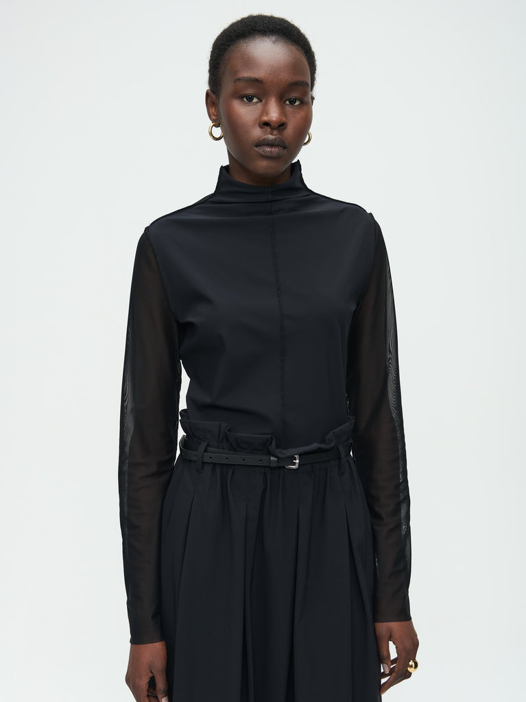 Jane Lushka Zara Top Technical Jersey Black