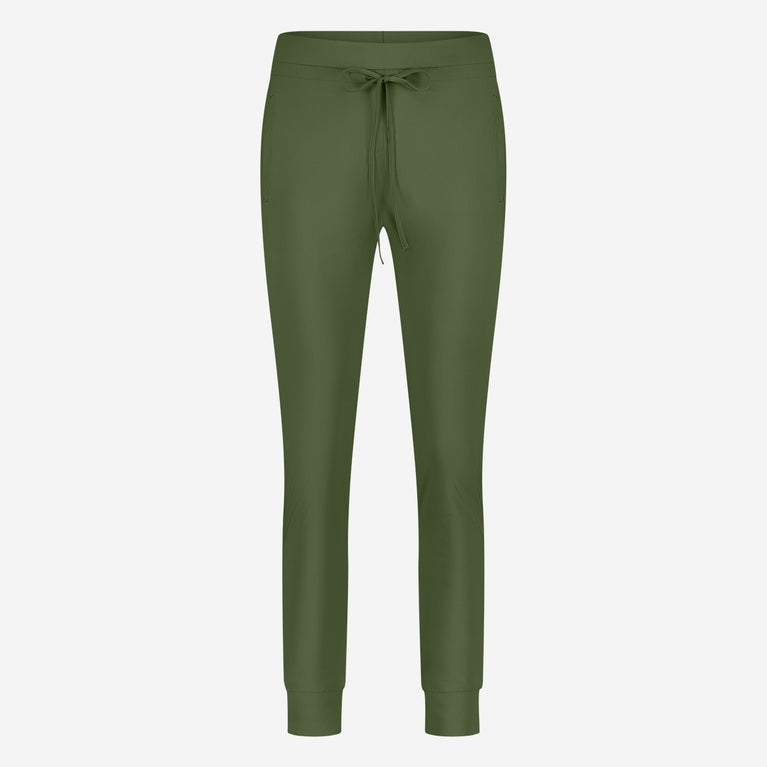 Jane Lushka John Strech Technical Jersey Pants Oliva Green