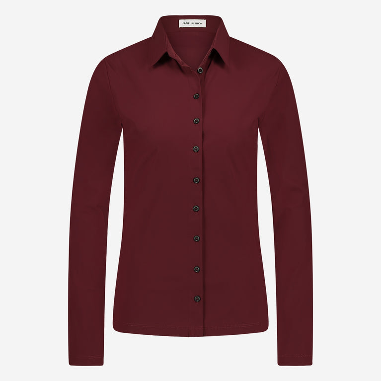 jane lushka Kikkie Blouse Technical Jersey Amaranto