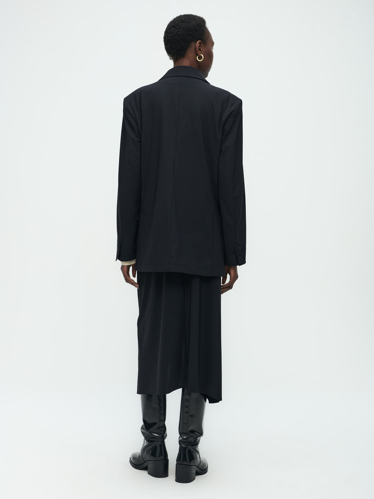 Jane Lushka Lennard Oversize Blazer Technical Jersey Black