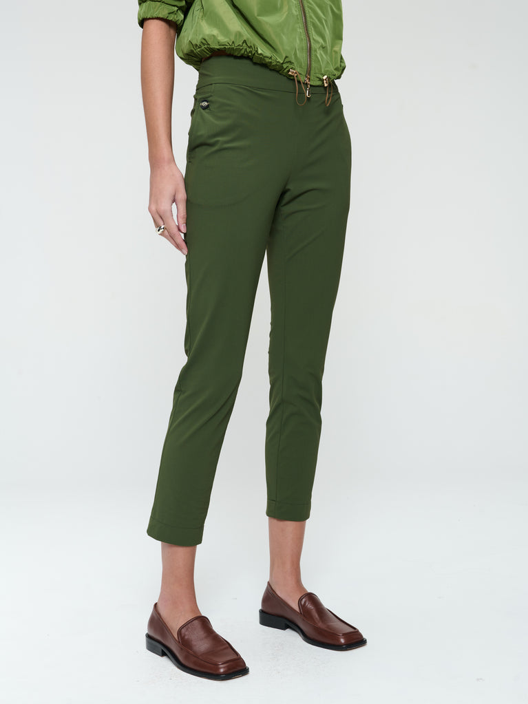 Jane Lushka Lenny Structure Technical Jersey Pants Oliva Green