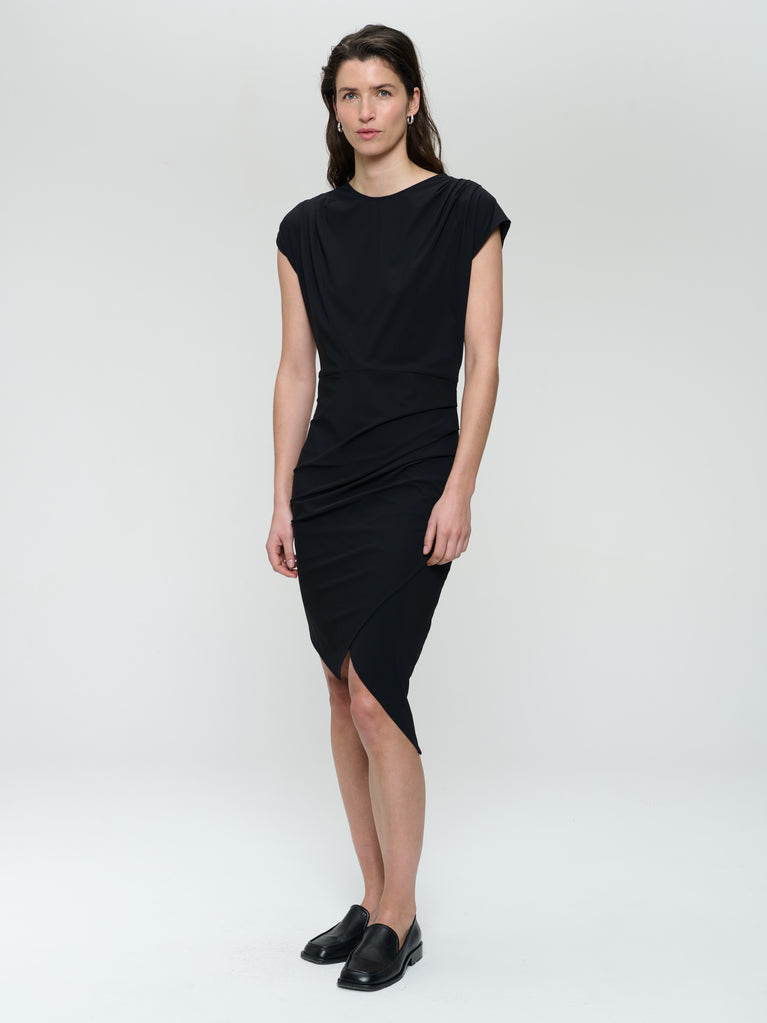 jane lushka Luxor studio dress technical jersey Black