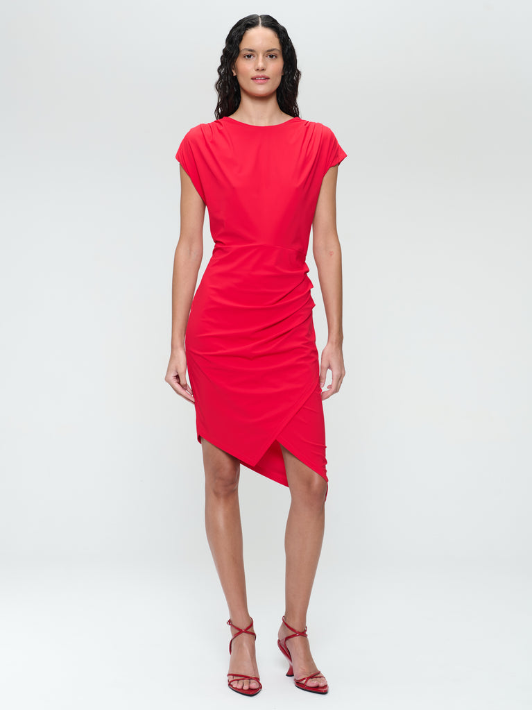 jane lushka Luxor studio dress technical jersey Red