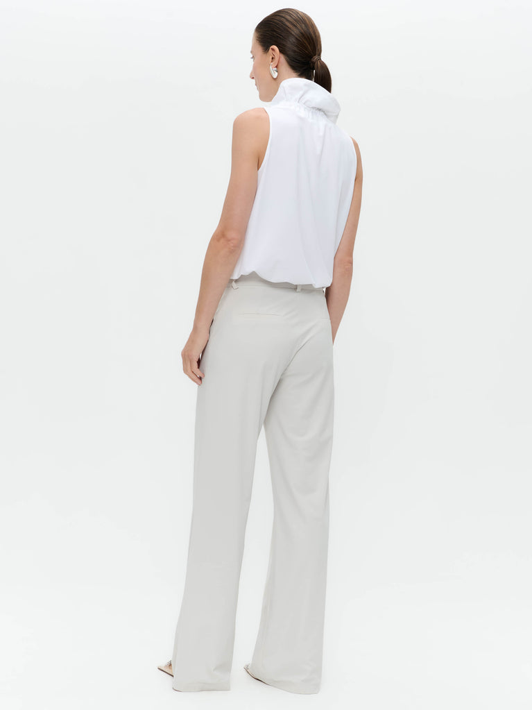 Jane Lushka Malvo Structure Technical Jersey Top White