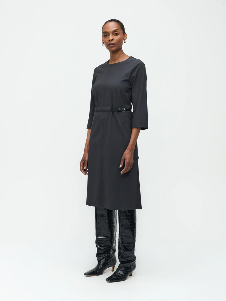 jane lushka Marlou Dress Technical Jersey Dark Grey