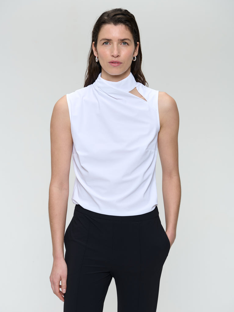 Jane Lushka Naomi Strech Technical Jersey Top White