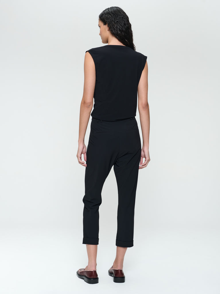 Jane Lushka Nelly Strech Technical Jersey Top Black