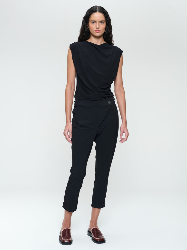 jane lushka Nelly strech technical jersey top Black