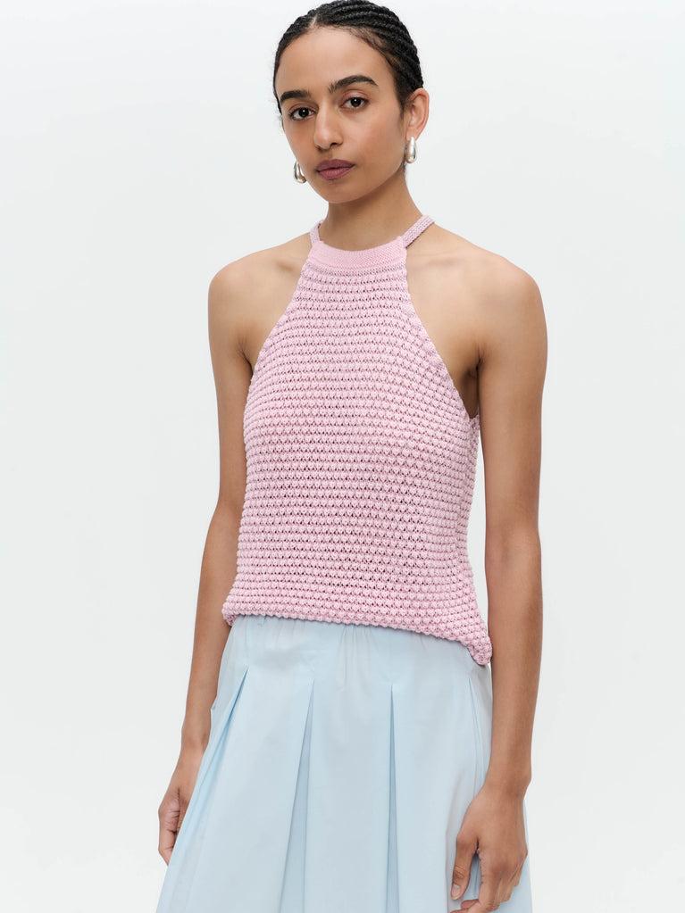 Jane Lushka Open Shoulders Cotton Viscose Top 9042 Rose