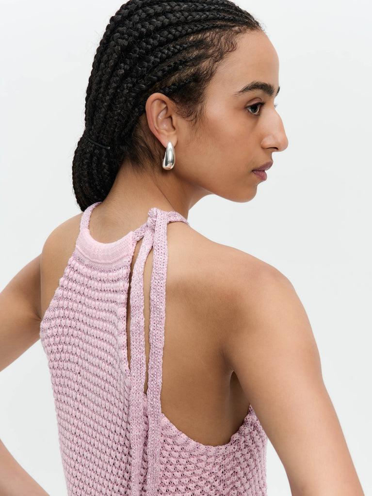 Jane Lushka Open Shoulders Cotton Viscose Top 9042 Rose