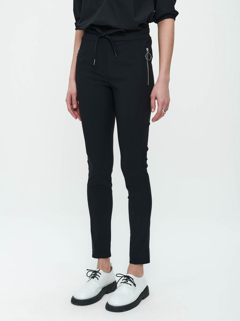 Jane Lushka Pants Anna - Skinny Fit Technical Jersey Black
