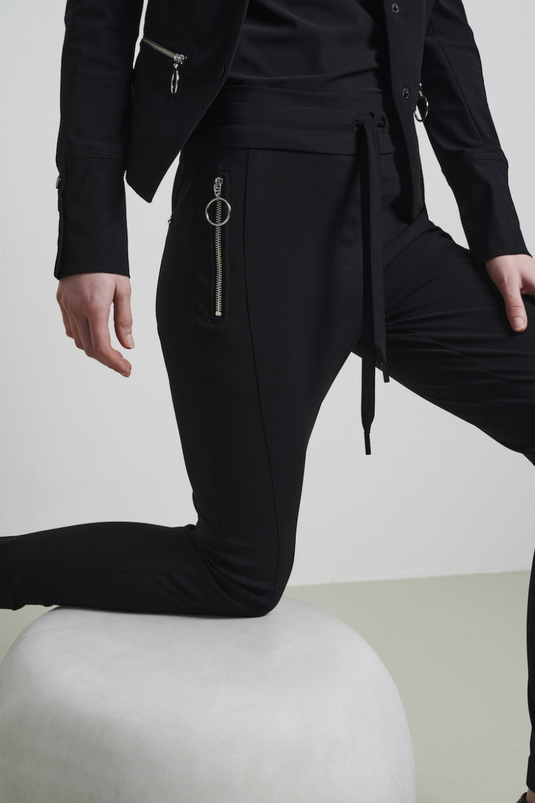 Jane Lushka Pants Anna - Skinny Fit Technical Jersey Black