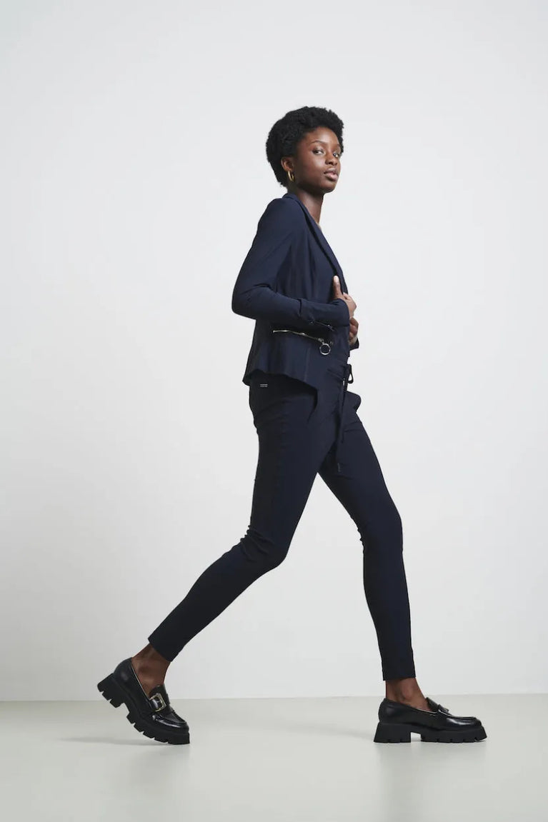 Jane Lushka Pants Anna - Skinny Fit Technical Jersey Blue