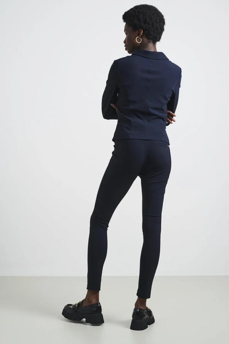 Jane Lushka Pants Anna - Skinny Fit Technical Jersey Blue