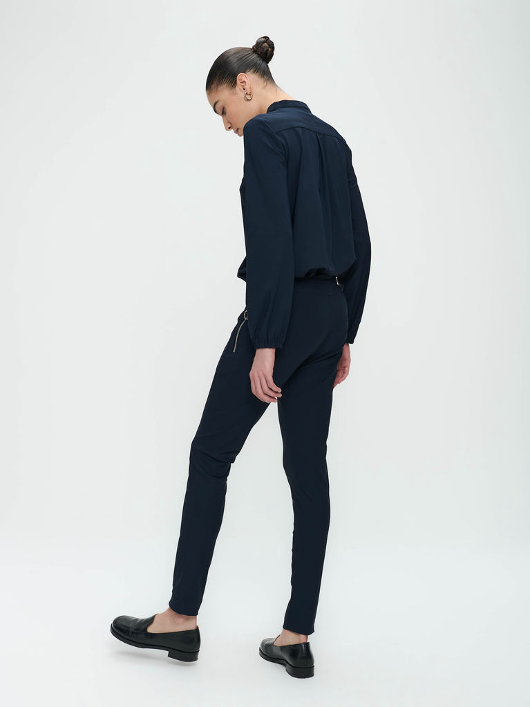 Jane Lushka Pants Anna - Skinny Fit Technical Jersey Blue