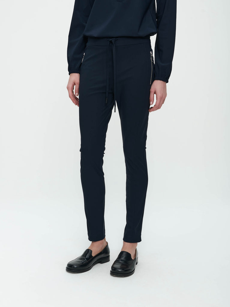 Jane Lushka Pants Anna - Skinny Fit Technical Jersey Blue