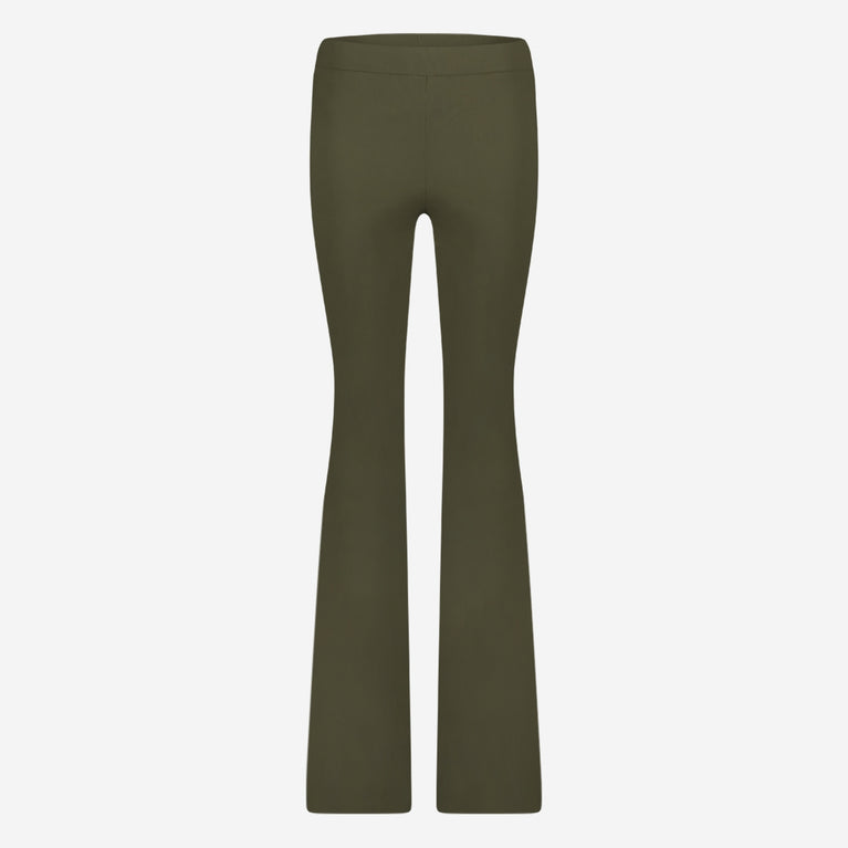 Jane Lushka Pants Eliya Easy Wear Flair Technical Jersey Army