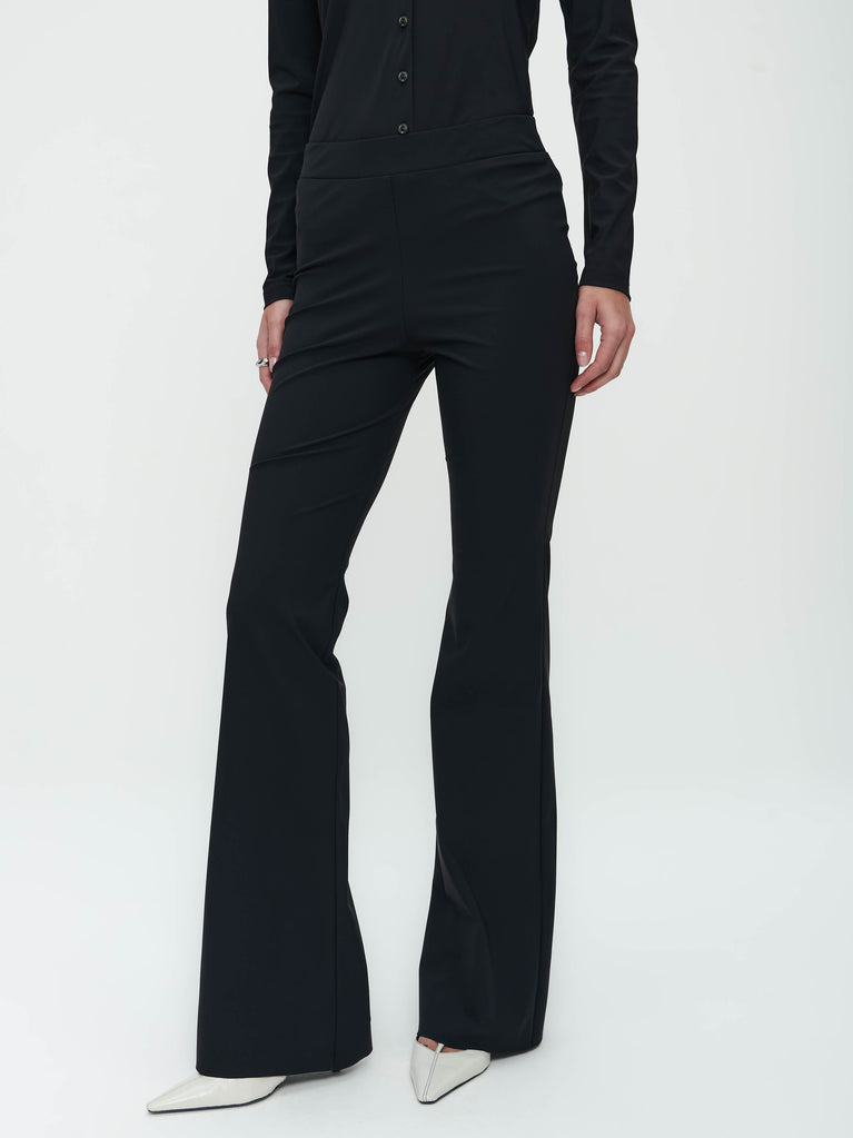 Jane Lushka Pants Eliya Easy Wear Flair Technical Jersey Black