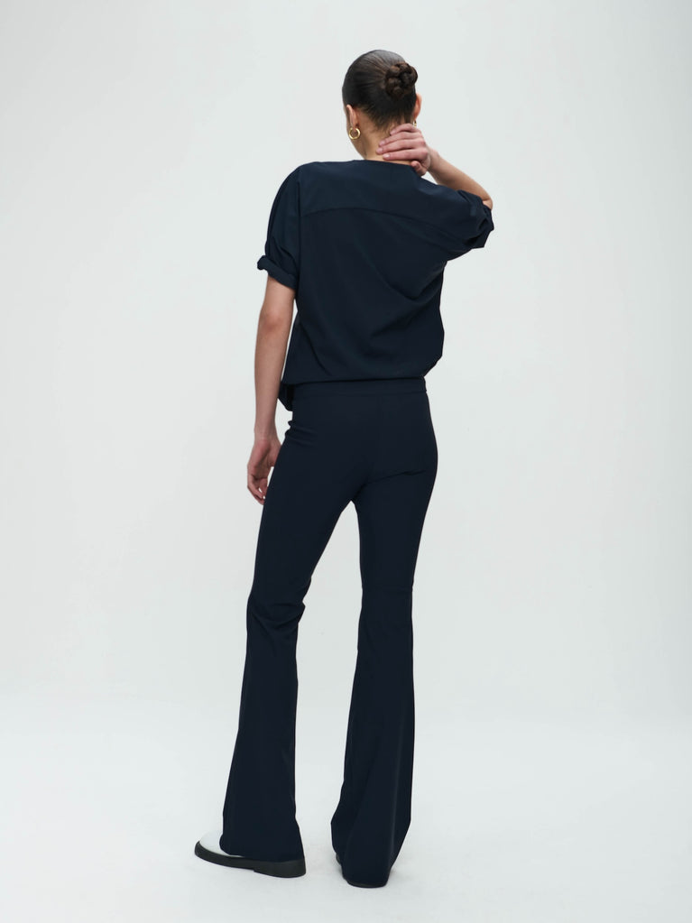 Jane Lushka Pants Eliya Easy Wear Flair Technical Jersey Blue