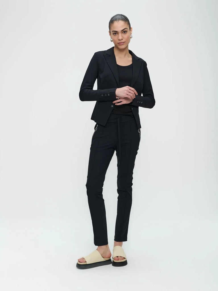 Jane Lushka Pants Emma-straight Leg Fit Technical Jersey Black