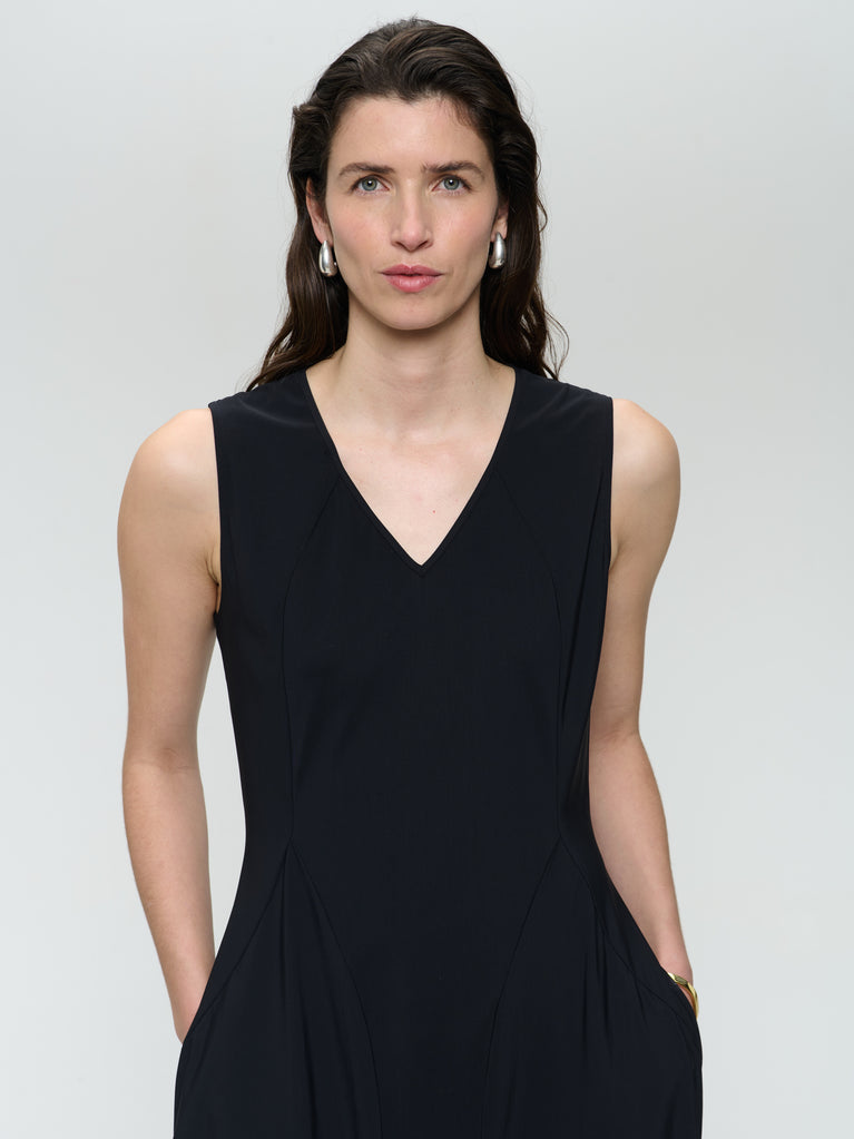 Jane Lushka Ria WS Strech Technical Jersey Dress Black