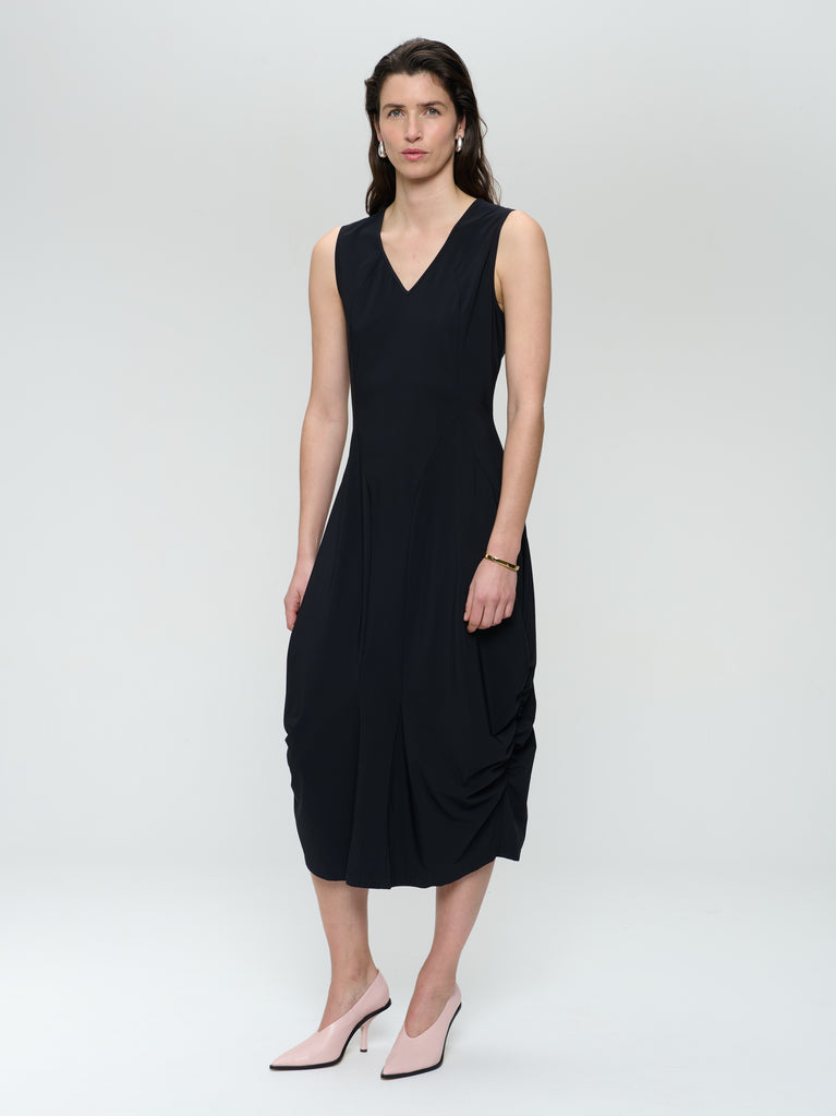 jane lushka Ria WS strech technical jersey dress Black