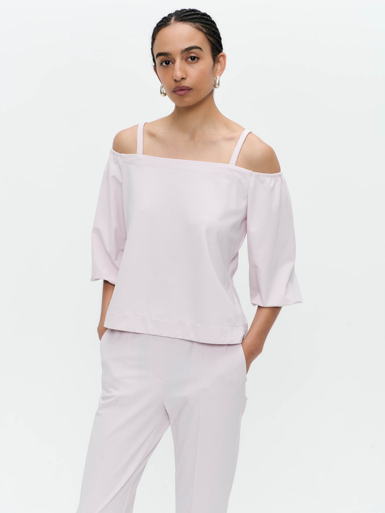 Jane Lushka Samira Top Technical Jersey Light Pudra