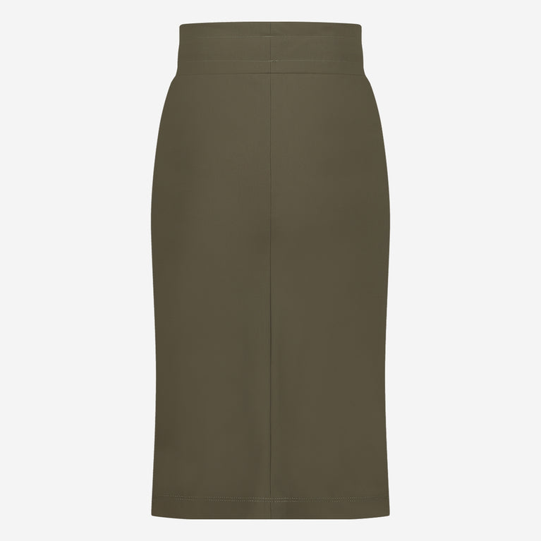 Jane Lushka Skirt Kate Easy Wear Technical Jersey Army