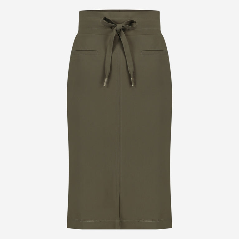 jane lushka Skirt Kate easy wear Technical Jersey Army