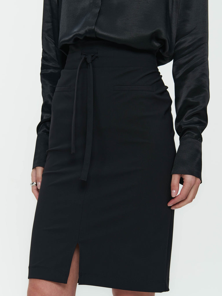 Jane Lushka Skirt Kate Easy Wear Technical Jersey Black