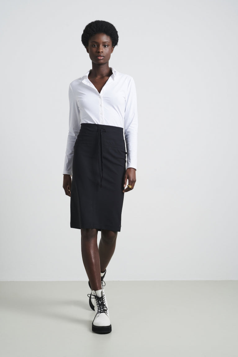 Jane Lushka Skirt Kate Easy Wear Technical Jersey Black