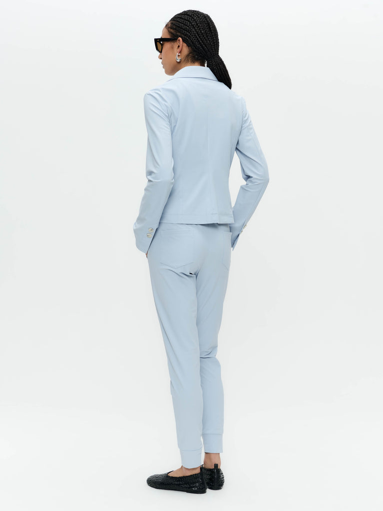 Jane Lushka Solomon Blazer Technical Jersey Light Blue