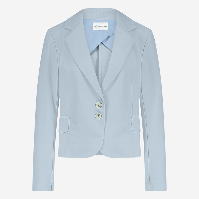 Jane Lushka Solomon Blazer Technical Jersey Light Blue