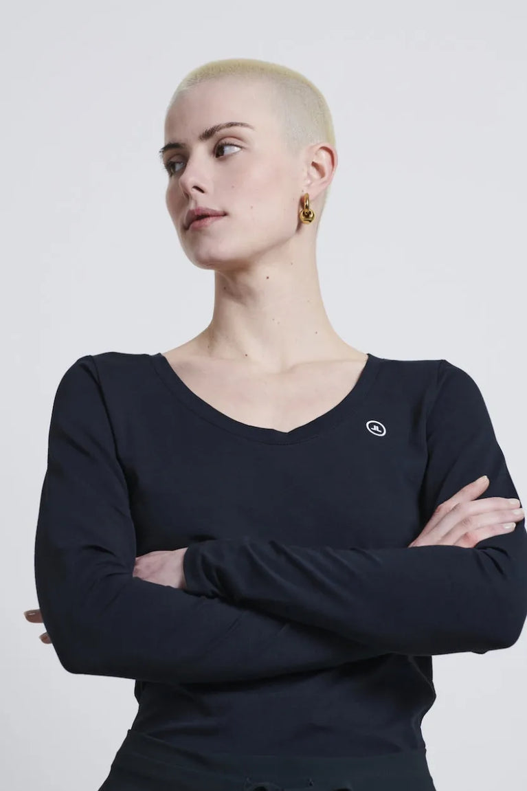 Jane Lushka T Shirt R Neck Easy Wear Organic Cotton Blue