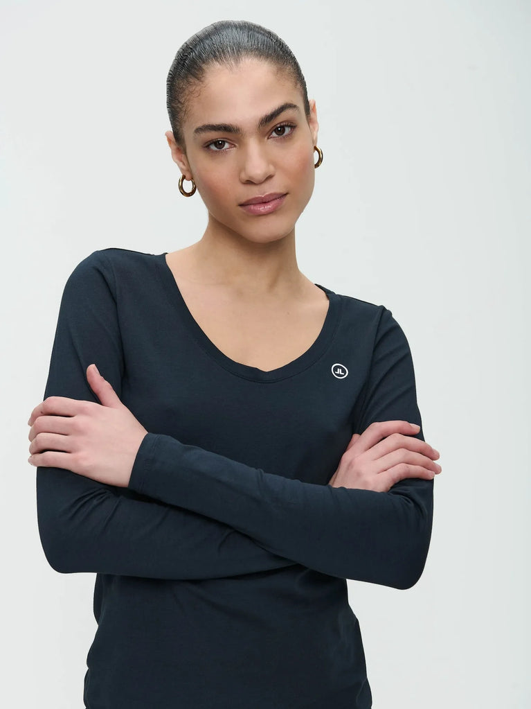 jane lushka T shirt R Neck easy wear Organic Cotton Blue